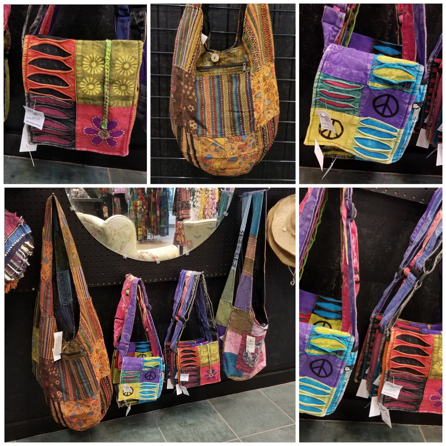 boho hippie style purses and bags