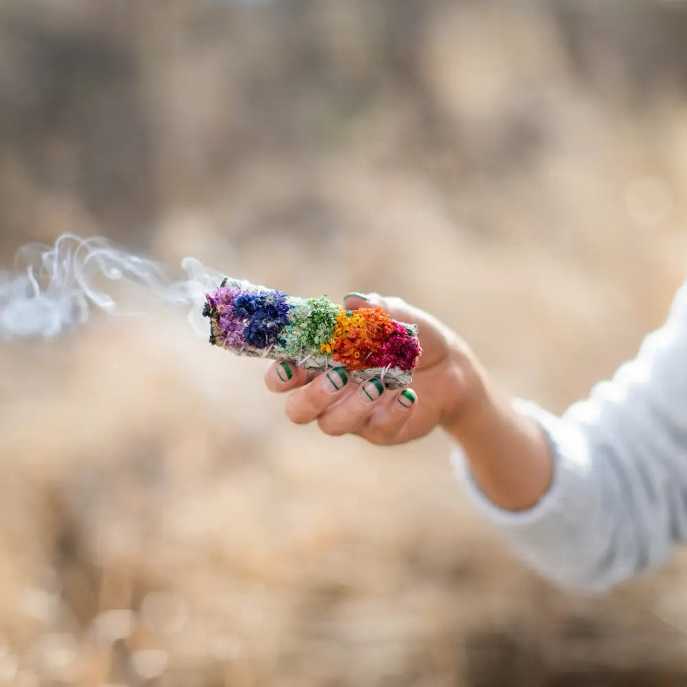 chakra sage smudge stick