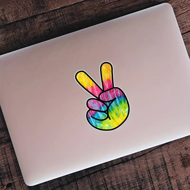 Peace Sign Hand Sticker