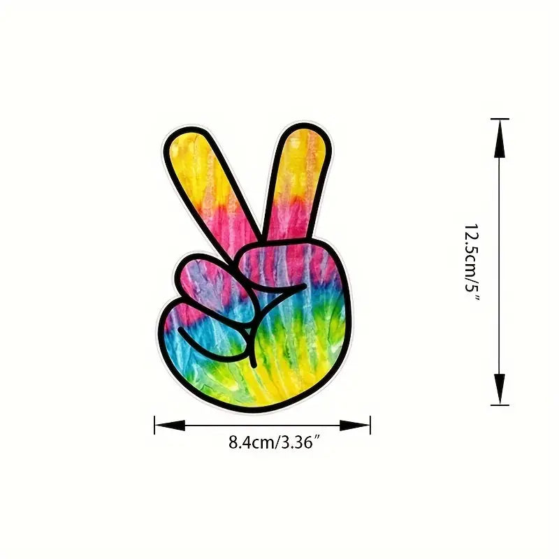 Peace Sign Hand Sticker