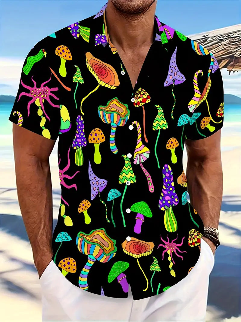 Mushroom Shirt Black