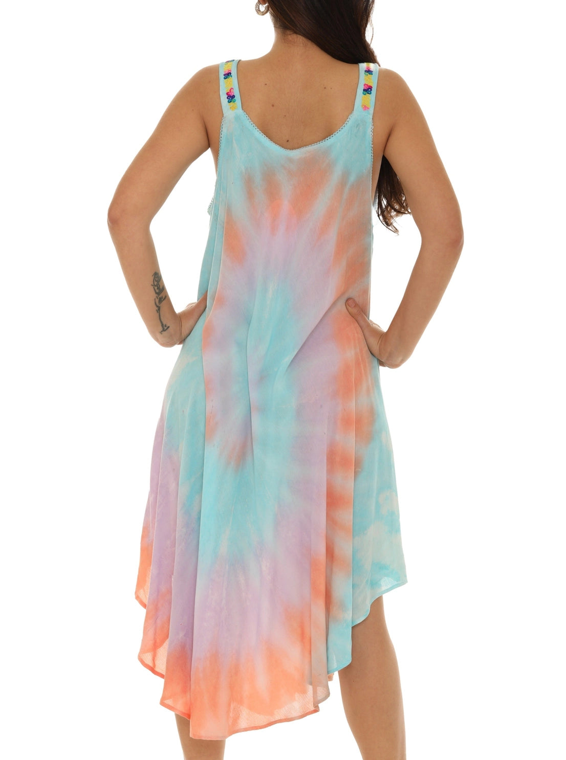 Multi Color Tie Dye Dress