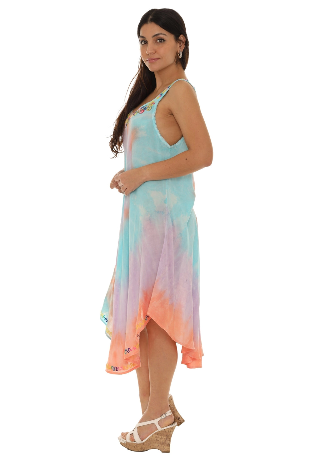 Multi Color Tie Dye Dress