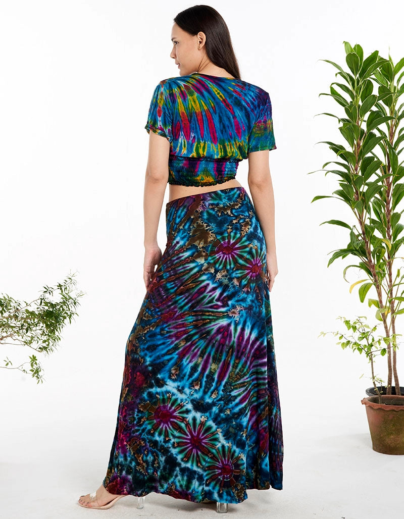 Tie Dye Maxi Skirt