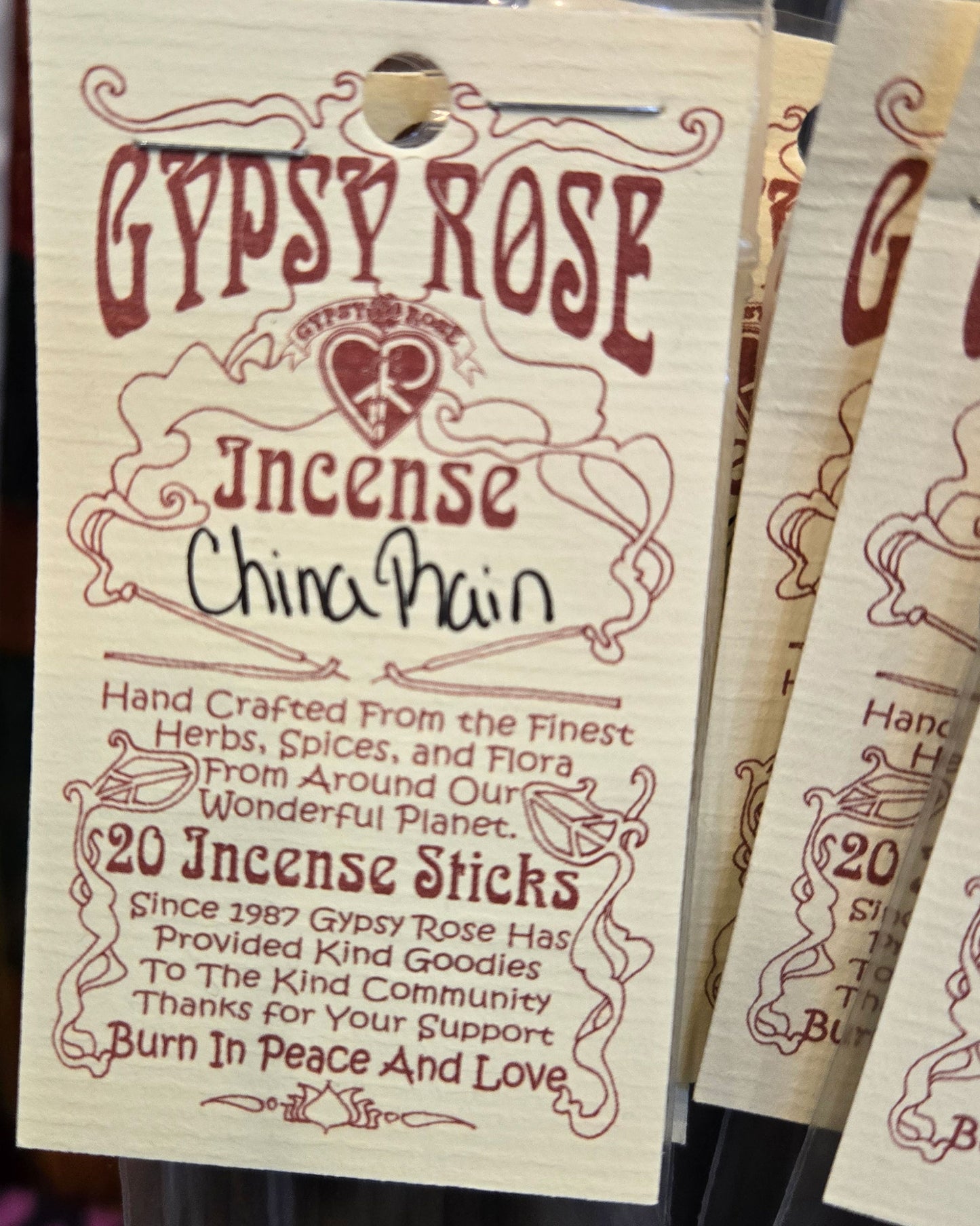 china rain incense sticks