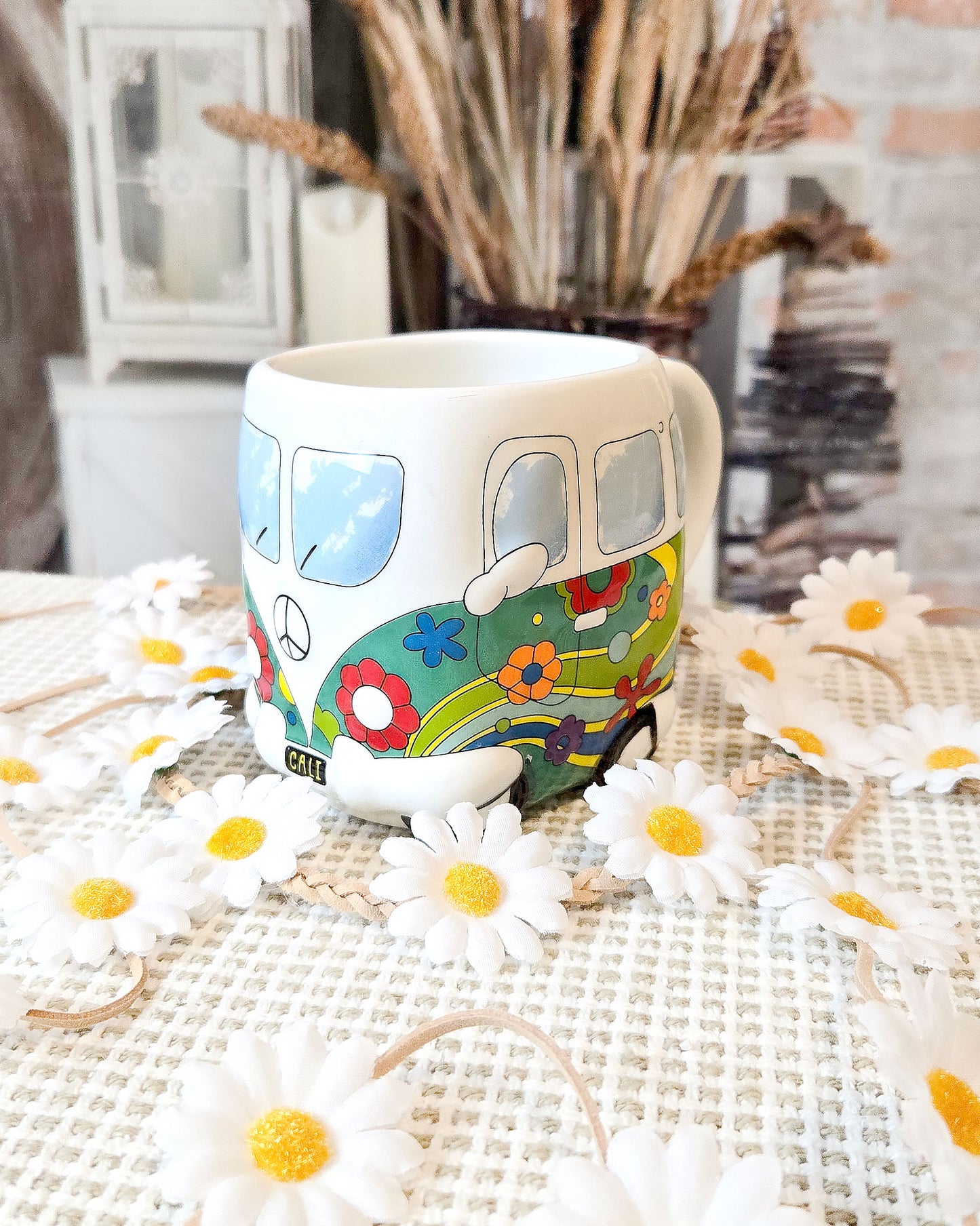 hippie van coffee mug front side