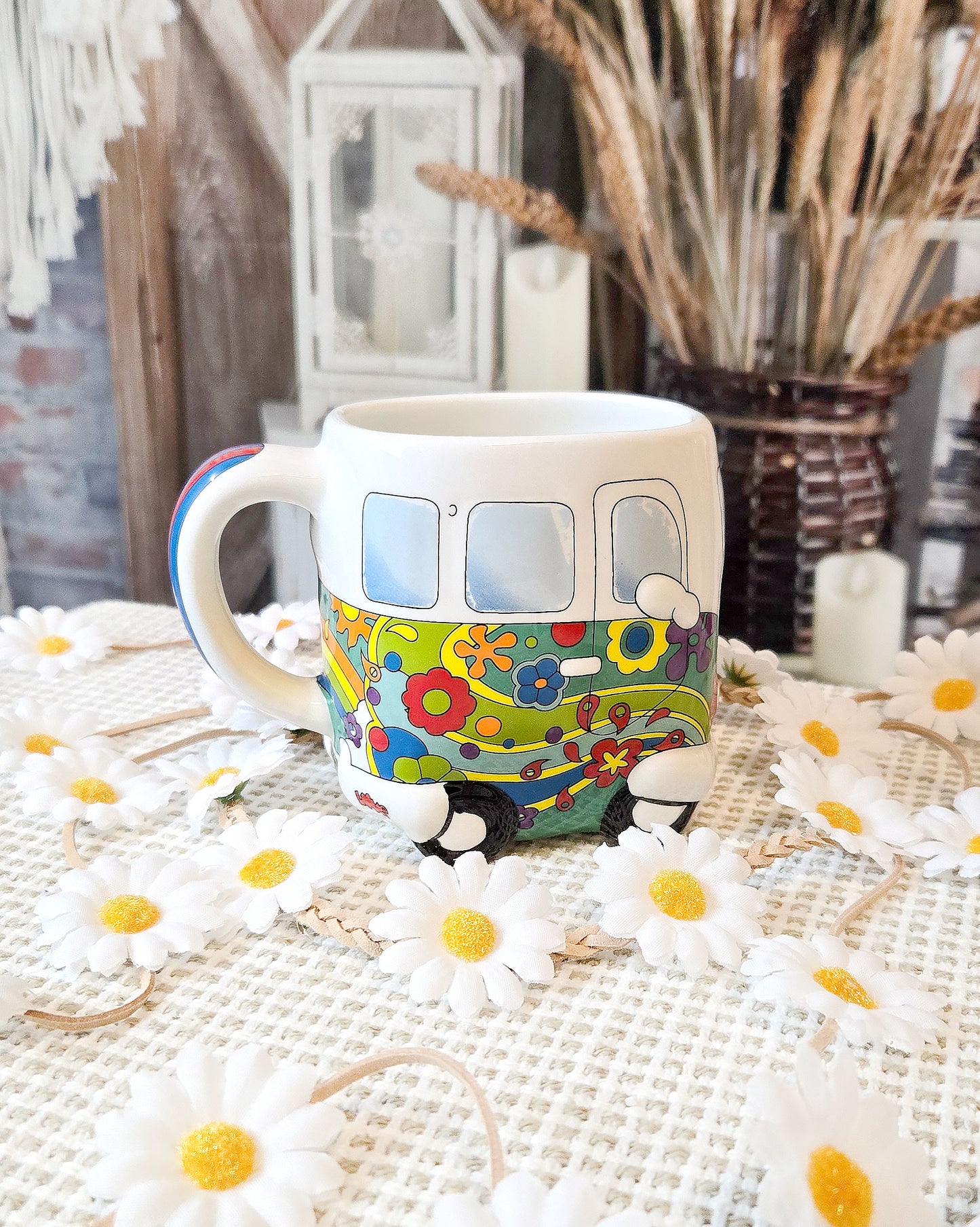 hippie van coffee mug side
