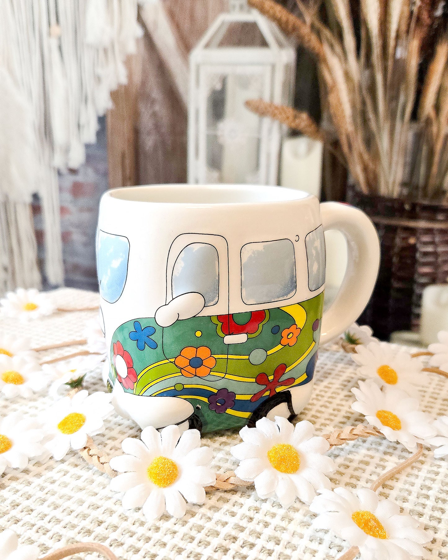 hippie van coffee mug side
