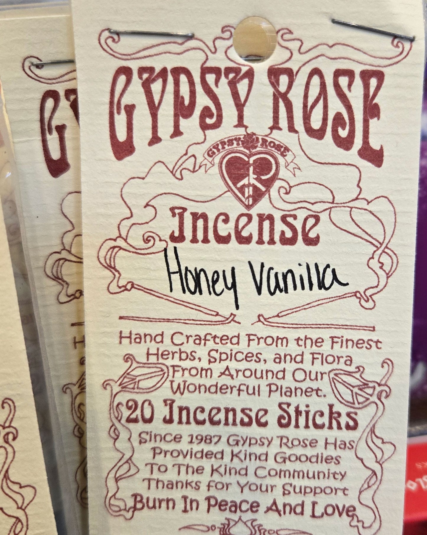 honey vanilla incense sticks