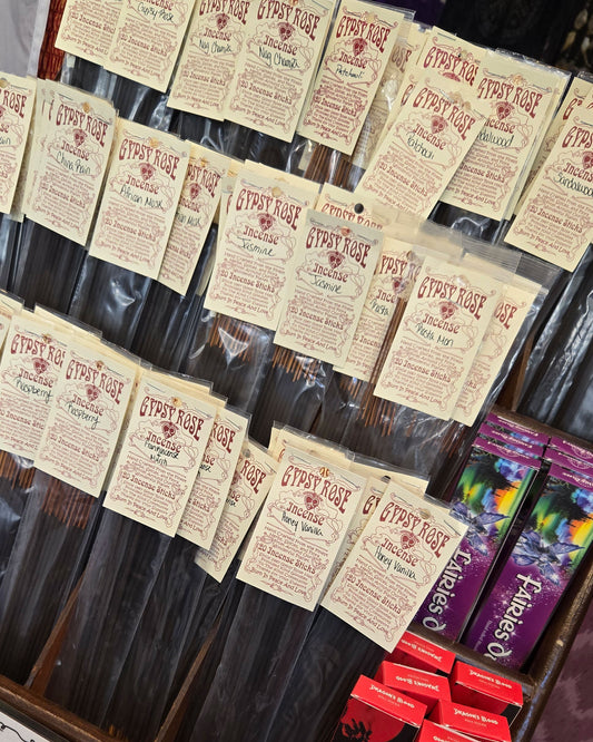 assorted scents of incense sticks at the boho hippie hut midland michigan