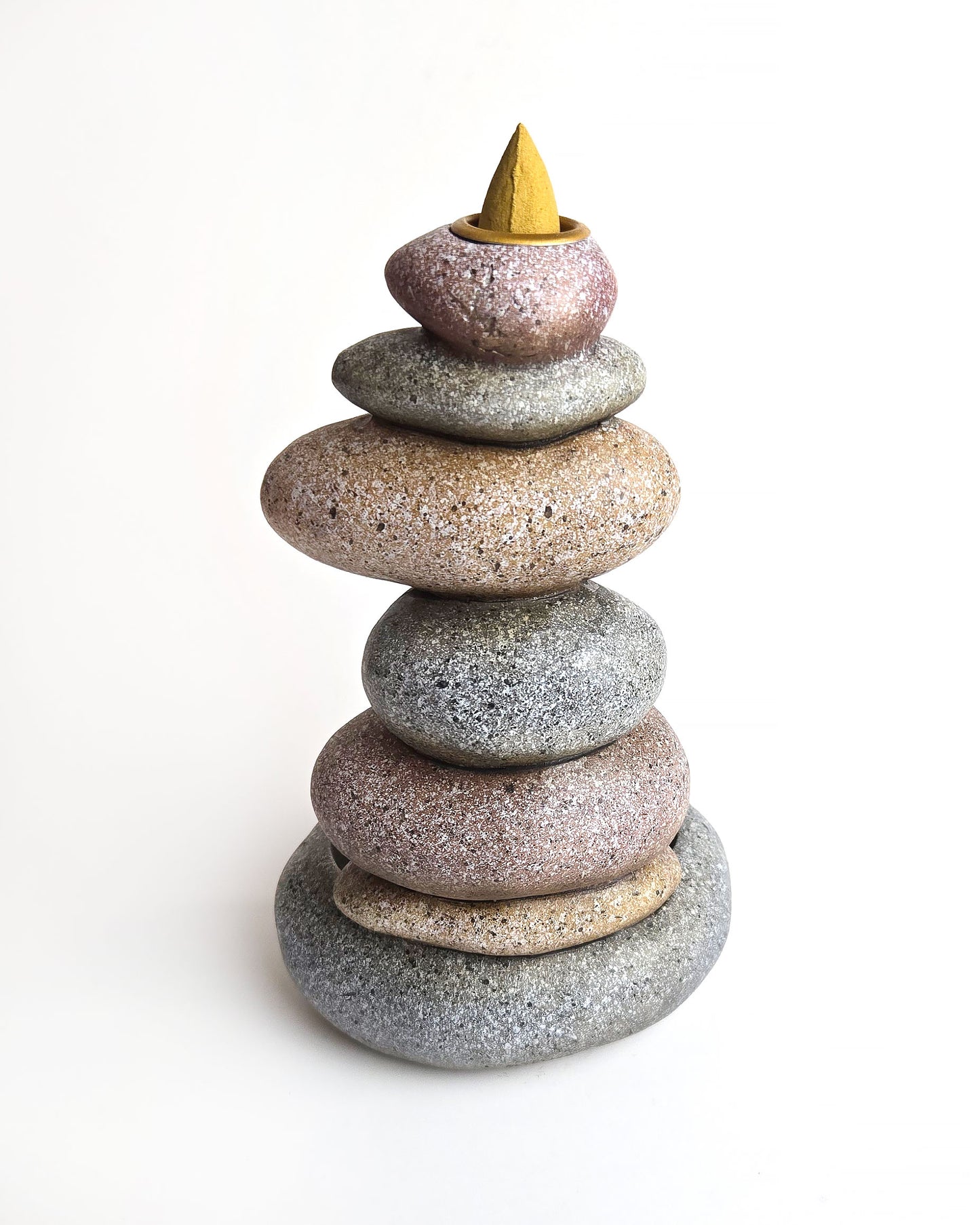 inspirational stones backflow incense burner back