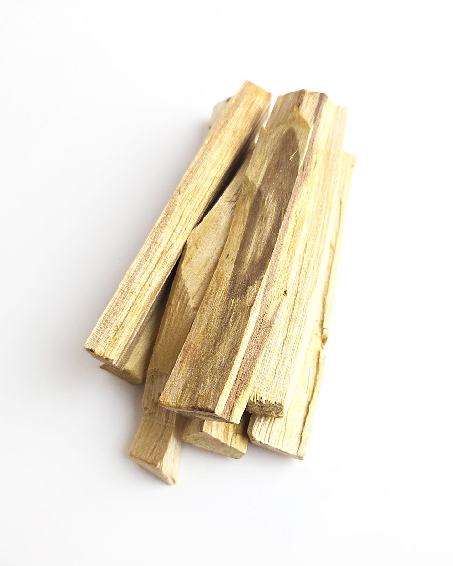 Palo Santo wood sticks for smudging top view
