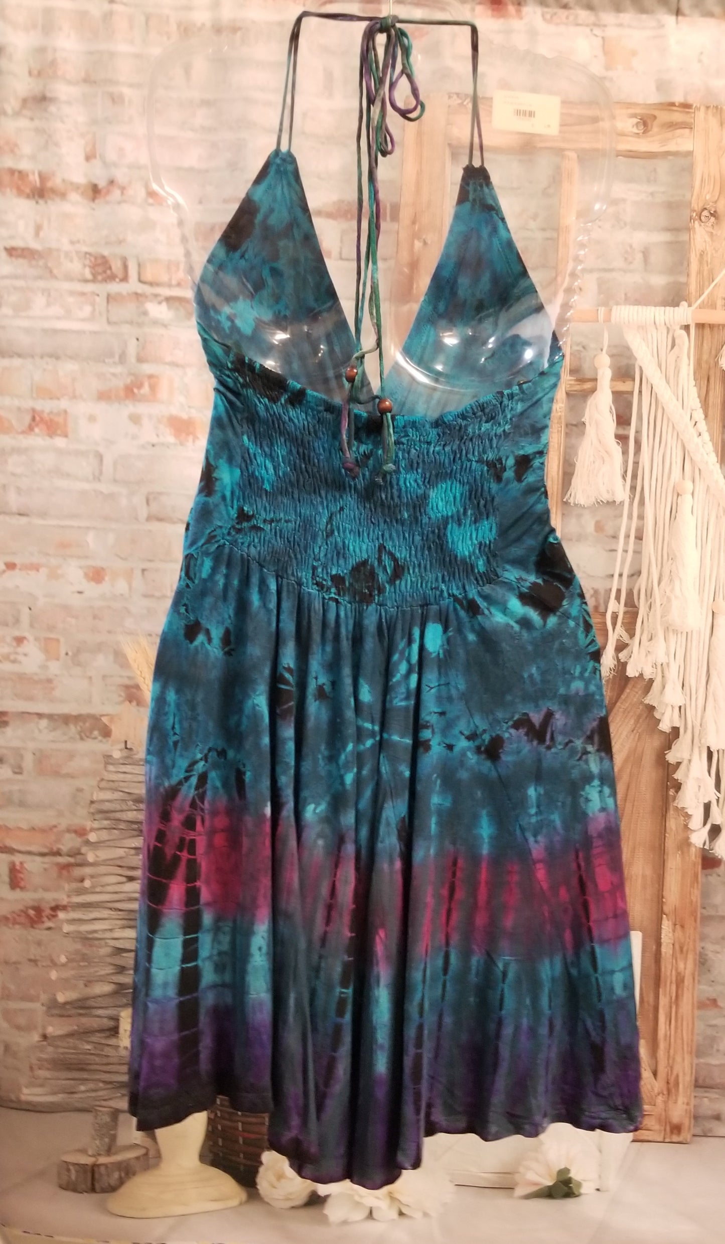 Tie Dye Halter Dress