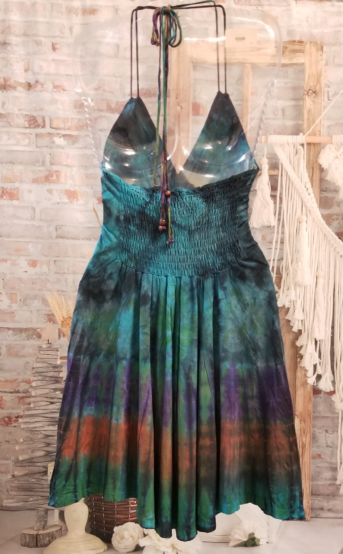 Tie Dye Halter Dress