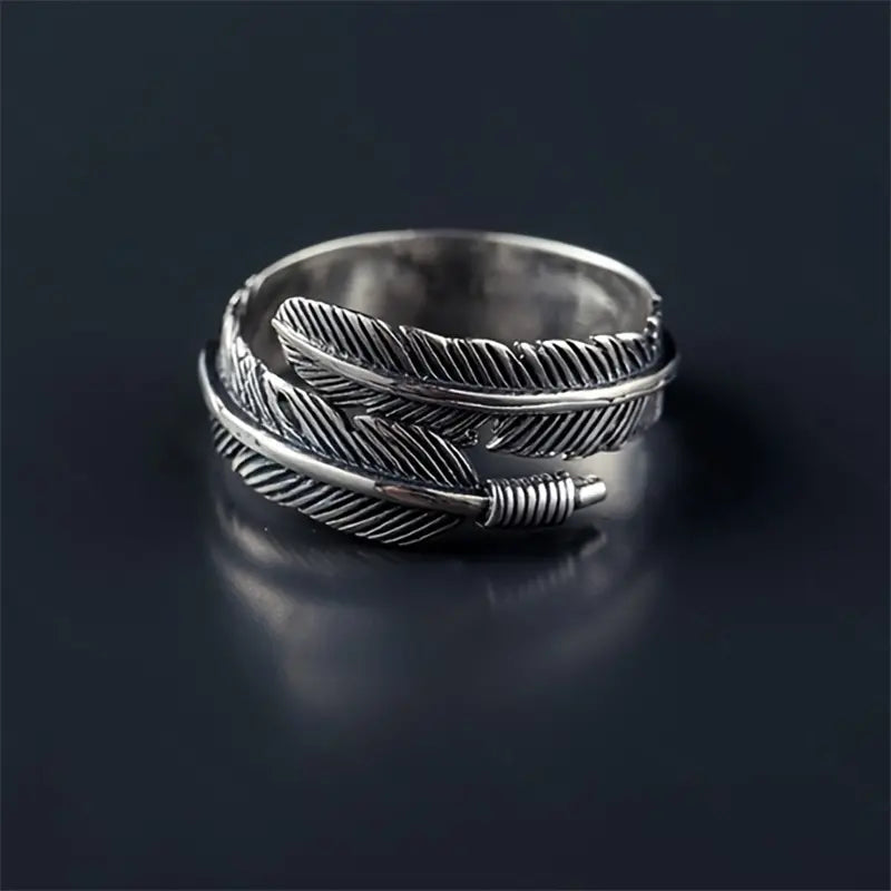 Women's Sterling Silver Feather Cuff Bracelet
