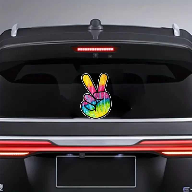 Peace Sign Hand Sticker