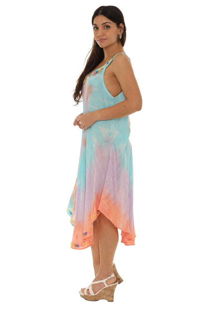 Multi Color Tie Dye Dress