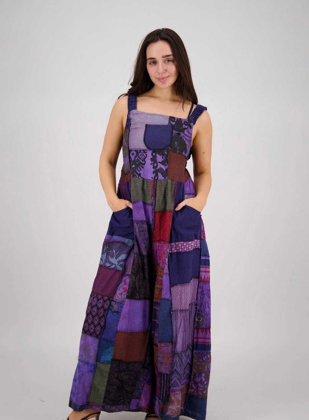 Patchwork Overalls