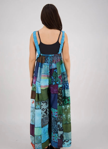 Patchwork Overalls