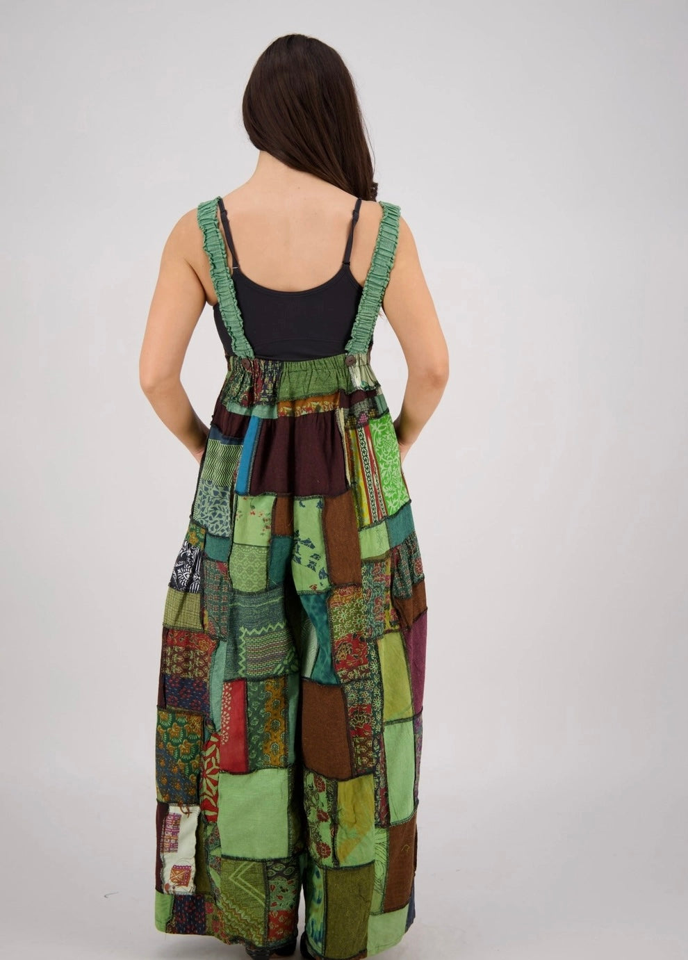 Patchwork Overalls