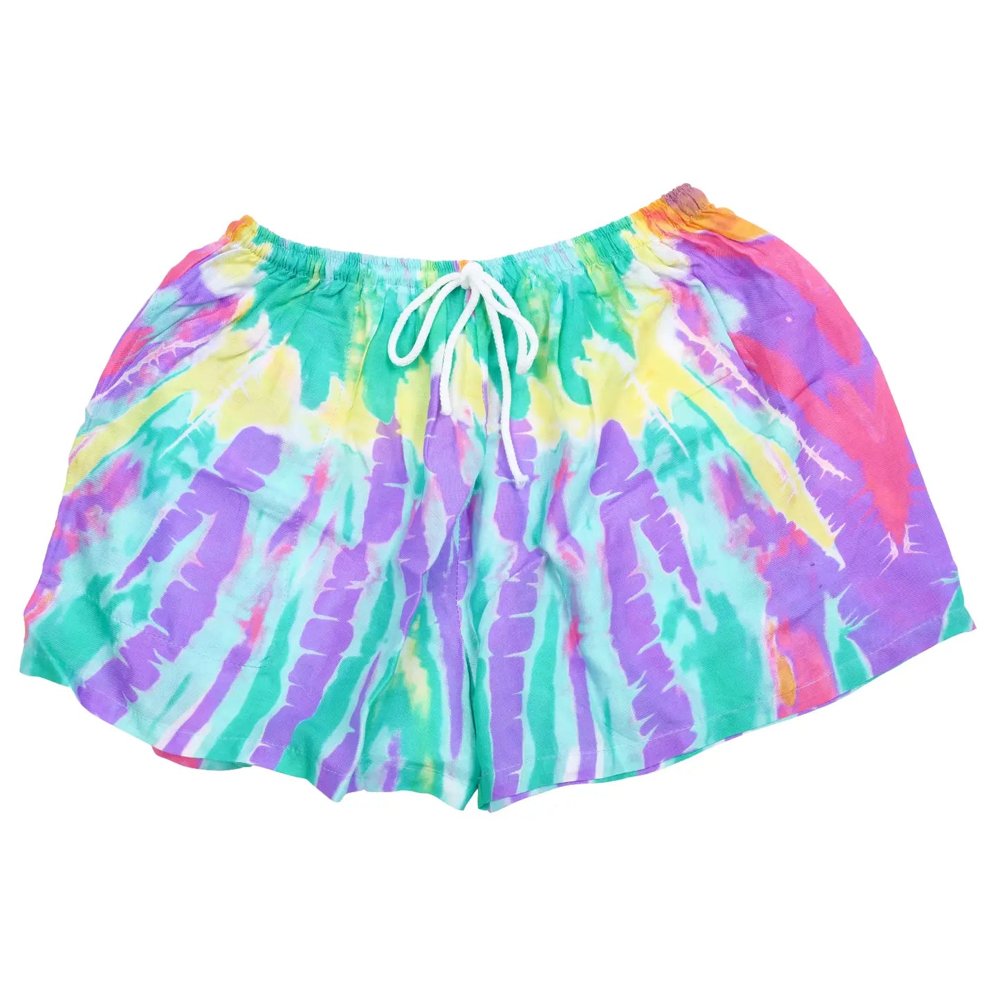 Tie Dye Drawstring Shorts
