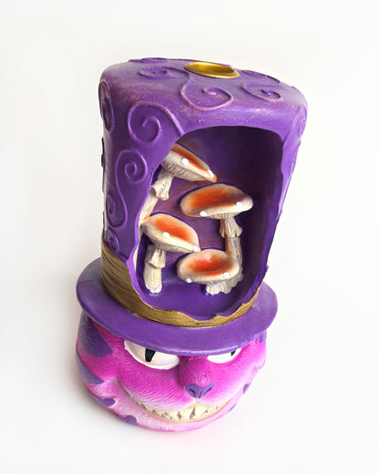 Cheshire cat backflow incense burner