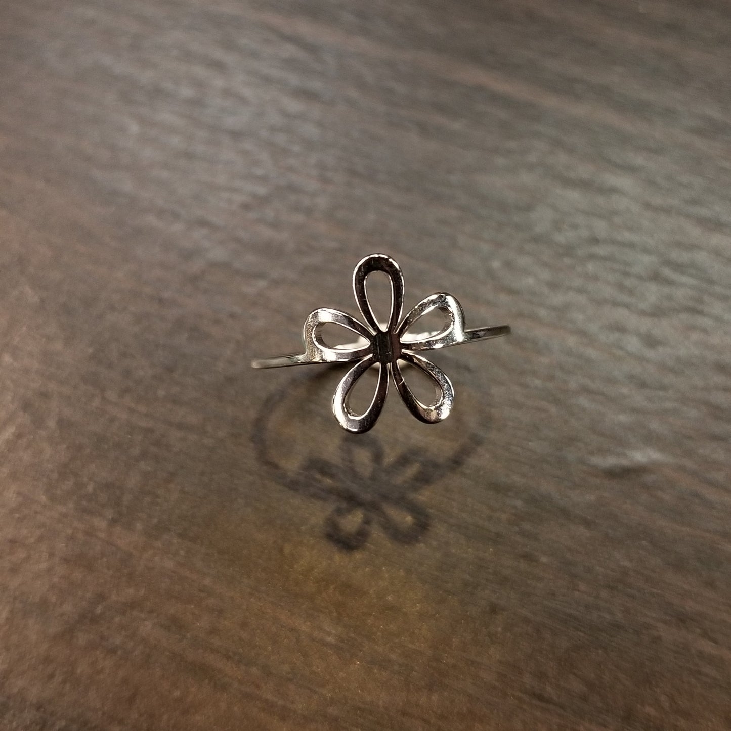 Stainless Steel Daisy Ring