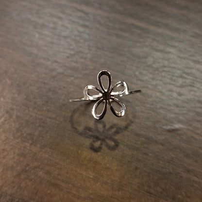Stainless Steel Daisy Ring