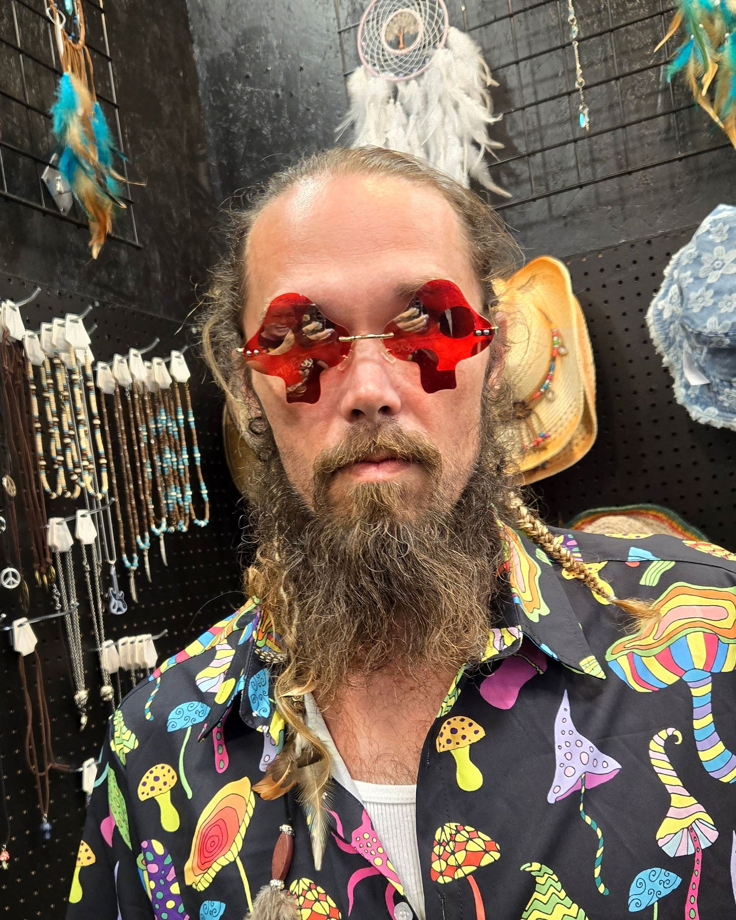 mushroom sunglasses front view