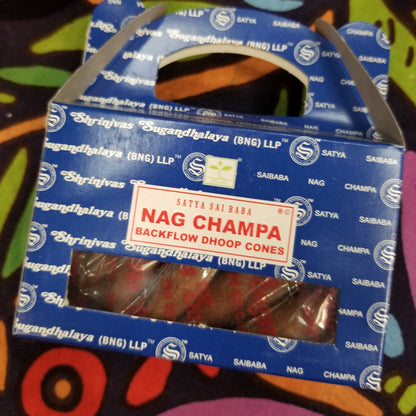 nag champa backflow incense cones