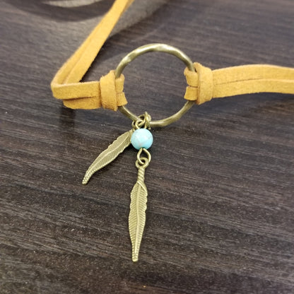 Feather Choker Necklace