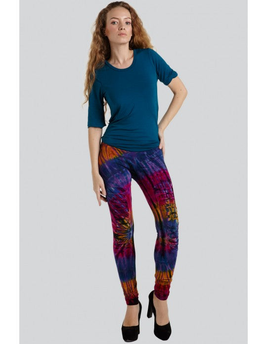 Razor Cut Tie Dye Leggings