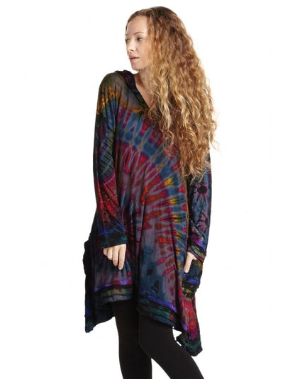 Hoodie Tie Dye Dress